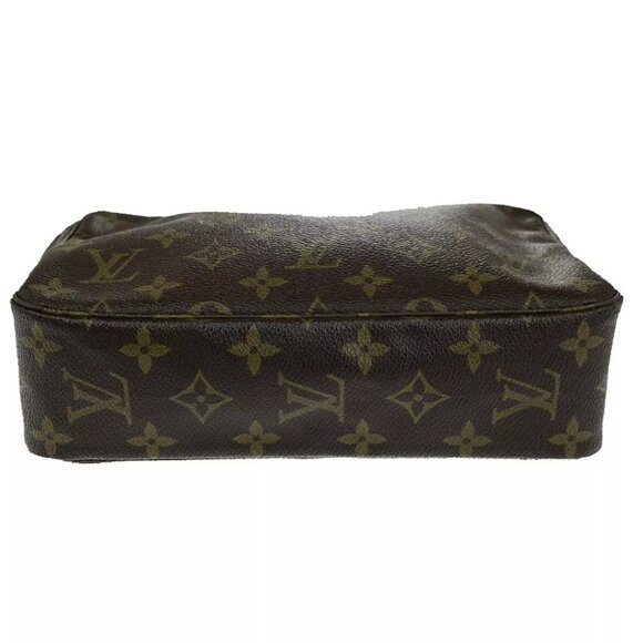 LOUIS VUITTON Trousse Toilette 23 Clutch Hand Bag Monogram Brown - Picture 3 of 14